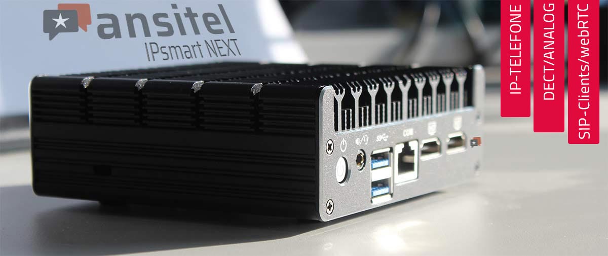 platzsparende Telefonanlage mit freier Wahl der Endger&auml;te