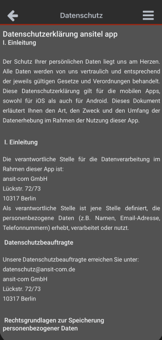 Datenschutz