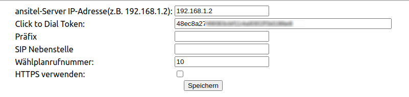 Optionen-Seite